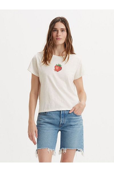 Levi's GRAFISCHES BOXY T-SHIRT ERDBEERE