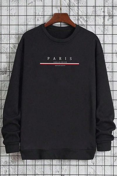 uyguntarz Φούτερ Paris Printed Cotton Oversize