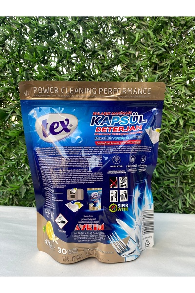 Tex Bulaşık Makinesi Kapsül Deterjan-30 Kapsül