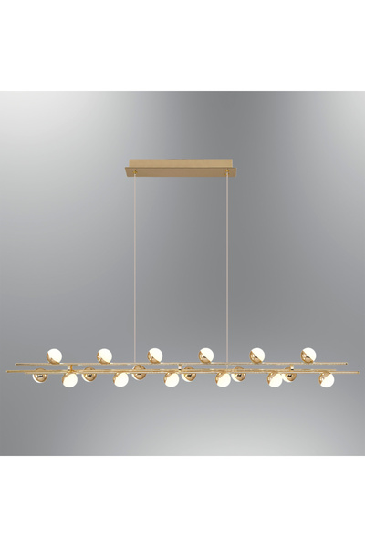 Özcan Aydınlatma 2842-18AS-03 Stary 120cm 18'Lİ SIRALI SARKIT SARI