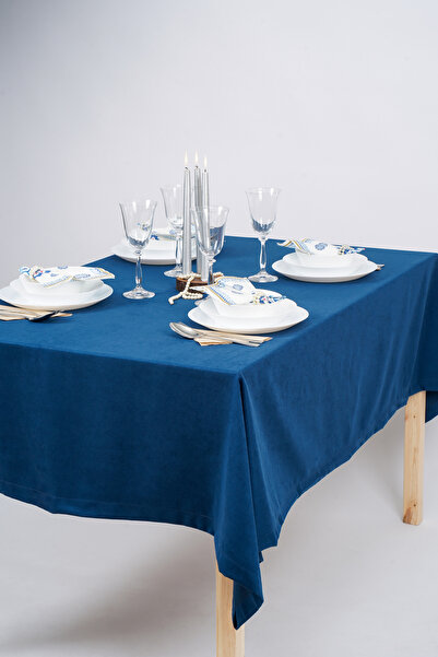 homease Kadife Dokulu Süet Dertsiz Masa Örtüsü