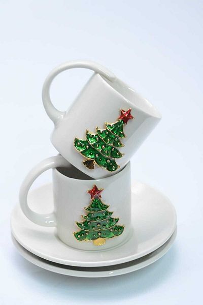 iQeyHome Cup Set with Pine Wood Detail