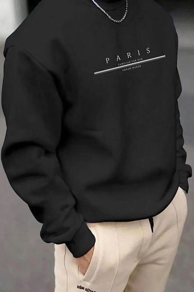 uyguntarz Φούτερ Paris Printed Cotton Oversize