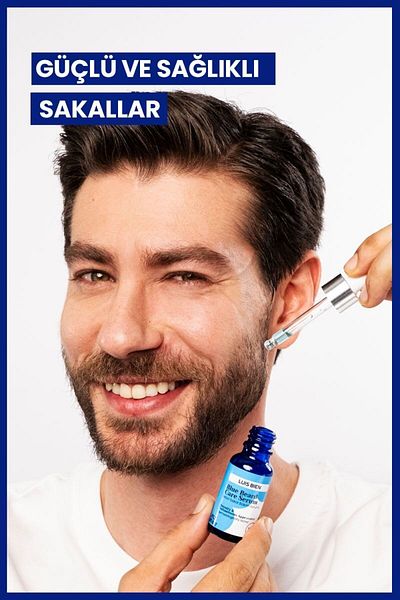 Luis Bien Men's Blue Beard Care Serum & Dermaroller Beard Set...Super