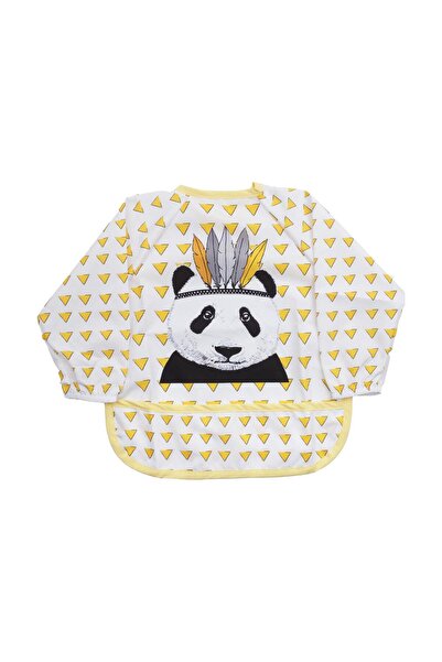Bebelop Patterned Character Printed Sleeves Wearable Baby Food Bib