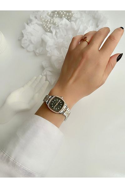 Ferrucci Ferrucci̇ Black Jubilee Women's Watch - Rose&Silver