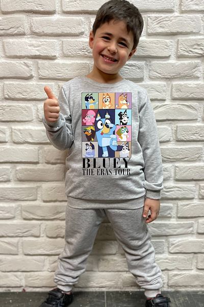 endudu Bluey Printed Children's 2-Piece Set - Kindergarten and Nursery 100% Cotton