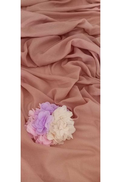 İskeçe Exclusive Handmade Design Hydrangea Themed Shawl in Special Box