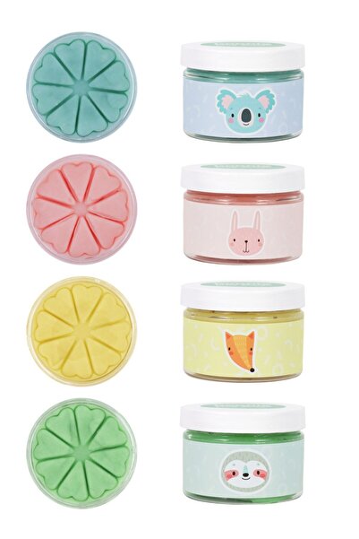 Bonimo مجموعة صلصال طبيعية مكونة من 4 ألوان باستيل 4*150 جرام