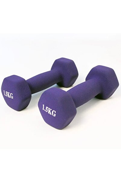 Zepca 1,5kg Zepca Profesyonel Mor Neopren Kaplama Demir Dambıl