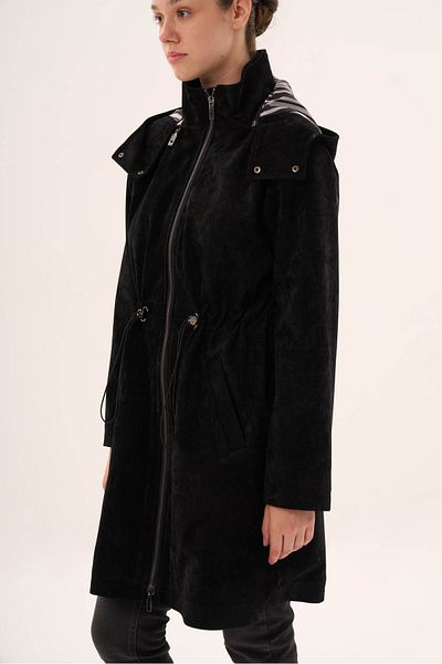 Veger Lining Overcoat with Zebra Print