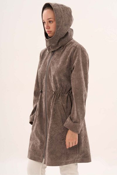Veger Lining Overcoat with Zebra Print