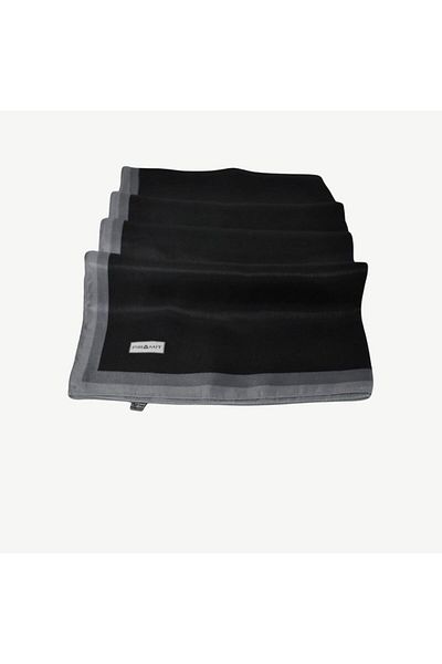 PİRAMİT Black Gray Printed Amber Shawl