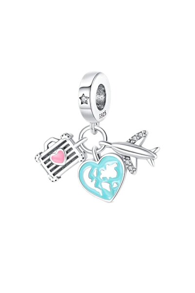 Dumledo Seyahat Tutkusu Charm | 925 Ayar Gümüş