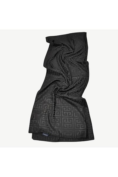 PİRAMİT Black Premium Jacquard Shawl