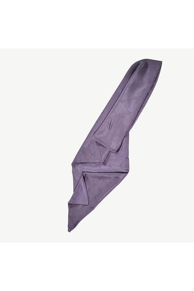 PİRAMİT Lilac Monogram P Patterned Shawl