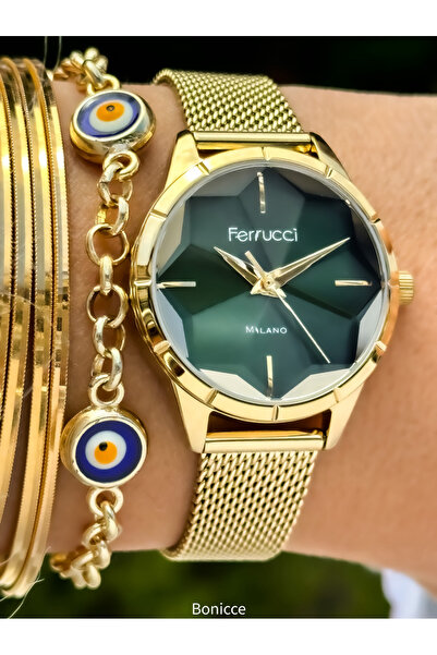 Ferrucci Kadın Sarı Kol Saati Fc.13016tm