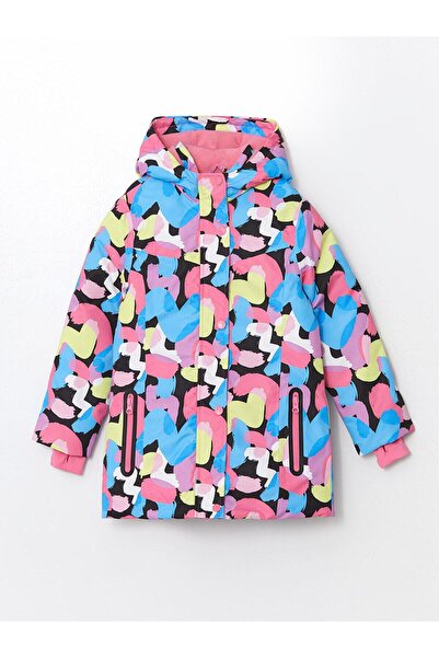 LC Waikiki LCW Kids Kapüşonlu Kız Çocuk Kayak Montu