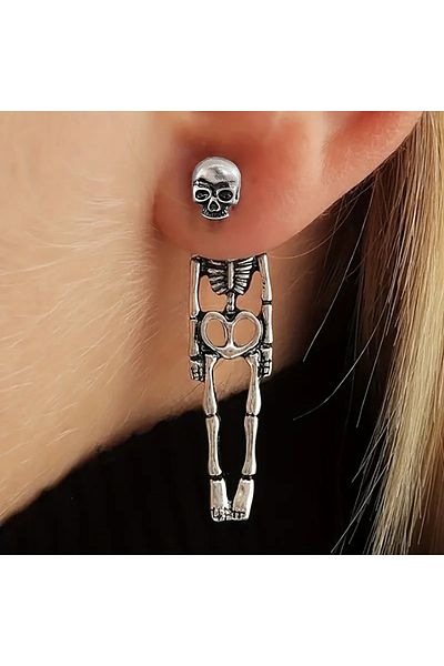 DANİSKA Skeleton Figure Earring