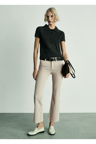 MANGO Woman Παντελόνι Sienna Flare Crop Jean
