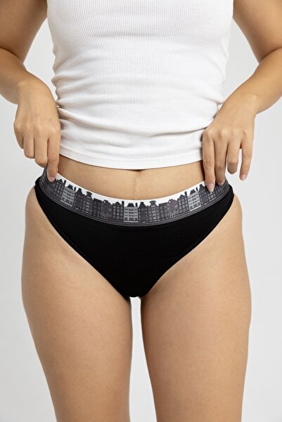 bacchus Couture Yumuşak Ve Nefes Alabilir Pamuklu Kadın String Tanga Amsterdam - Rahat Iç Giyim