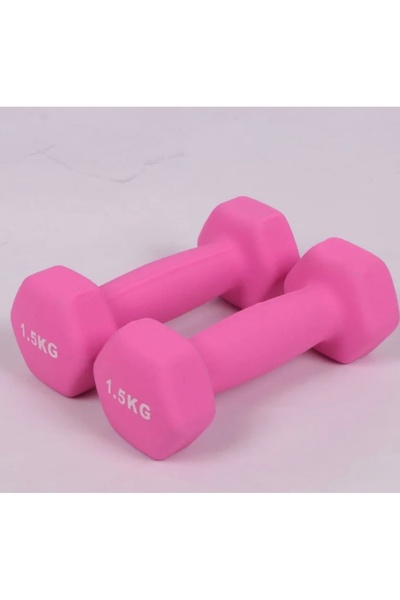 Zepca 1,5kg Zepca Profesyonel Pembe Neopren Kaplama Demir Dambıl