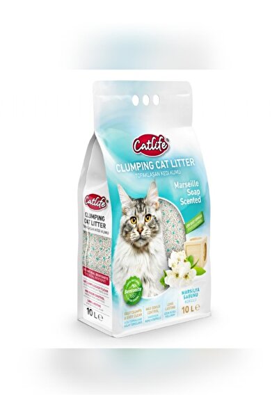 Catlife CATLİFE MARSİLYA SABUNLU BENTONİT KEDİ KUMU 10LT