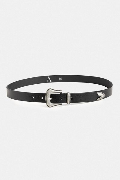 Antioch Men's Black Leather Belt