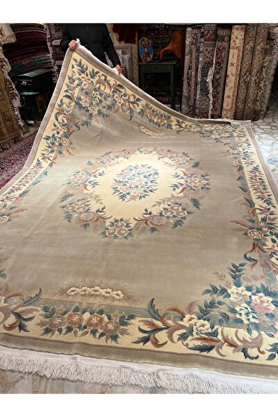 RD RAMAZAN DAĞ EL HALI SANATI El Dokuma Kabartmalı Çin Halısı Ebat 360x277.