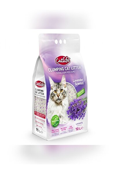Catlife CATLİFE LAVANTA KOKULU BENTONİT KEDİ KUMU 10LT