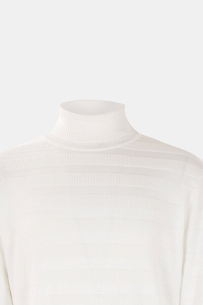 W Collection EKRU BALIKÇI YAKA TRİKO