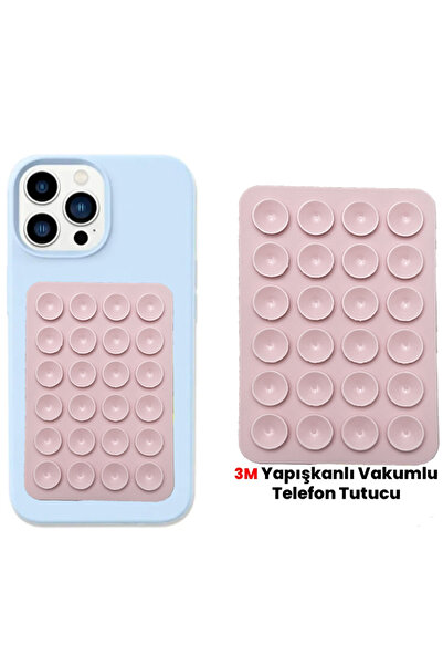 EDELFU Silikon Vakumlu Telefon Tutucu, Cep Telefonu için Silikon Yapışkanlı, ...