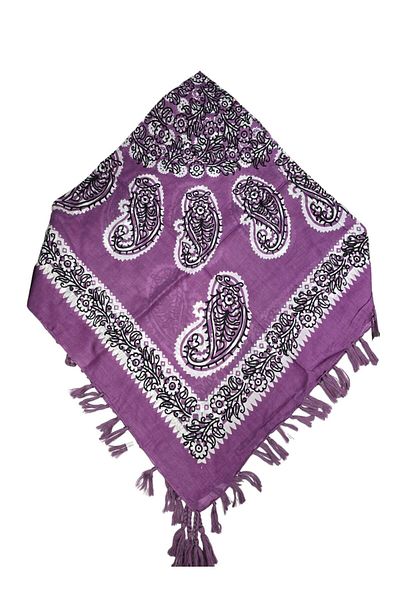 Safir Tuhafiye Βαμβακερό Ινδικό Φουλάρι 110 cm x 110 cm |   Ινδική γραφή