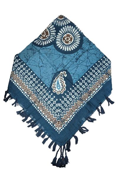 Safir Tuhafiye Βαμβακερό Ινδικό Φουλάρι 110 cm x 110 cm |   Ινδική γραφή