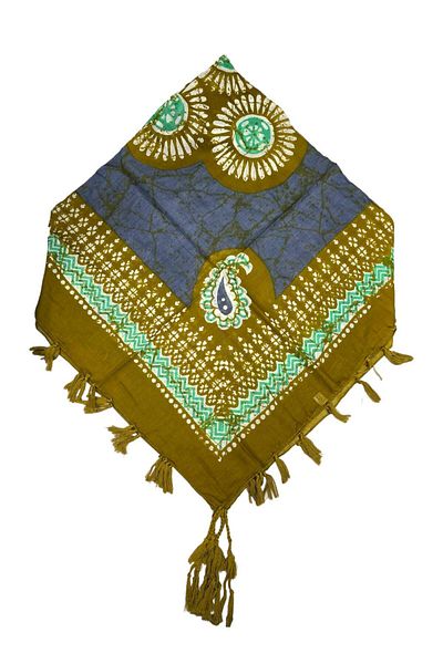 Safir Tuhafiye Βαμβακερό Ινδικό Φουλάρι 110 cm x 110 cm |   Ινδική γραφή