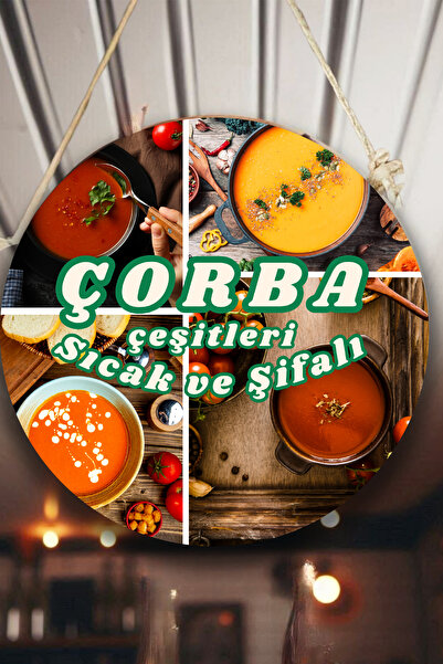 Nod Çorba Salonu için Duvar, Kapı, Çift Taraflı Askılı Pano Karşılama Tabelas...