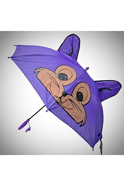 Rainwalker Kulaklı Ve Düdüklü Eğlenceli Karikatür Çoçuk Şemsiyesi