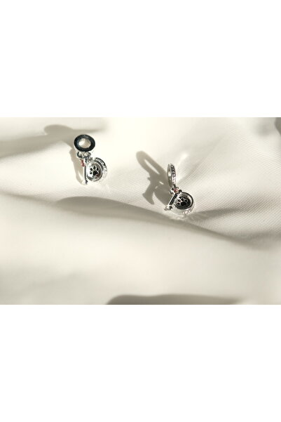 CYB STUDİO Stainless Steel Charm with Food Bowl and Bone Figure