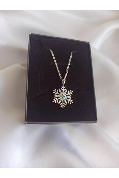 Tilde Snowflake Necklace Steel Non Tarnish Necklace Women Necklace Snowflake Necklace New Year Gift