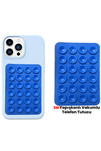 EDELFU Silikon Vakumlu Telefon Tutucu, Cep Telefonu için Silikon Yapışkanlı, ...