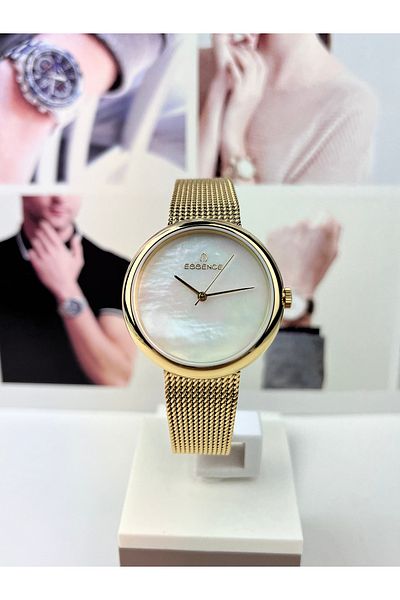 Essence Gold Straw Women's Wristwatch 5 Atm Waterproof