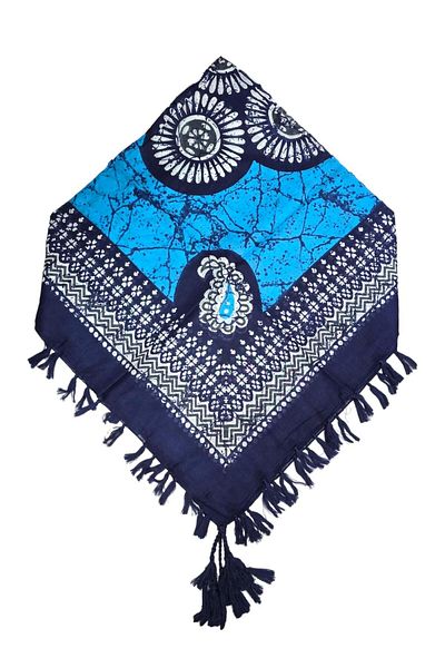 Safir Tuhafiye Βαμβακερό Ινδικό Φουλάρι 110 cm x 110 cm |   Ινδική γραφή