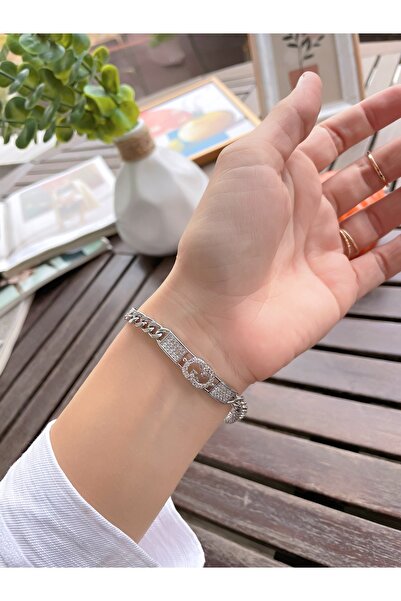 Bimodabu Stylish Women's Bracelet with Zircon Stone Details