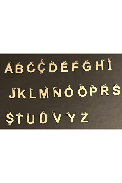 Ersöz Kuyumculuk 14 Ayar Altın Harf Kolye Ucu / Küpe Ucu