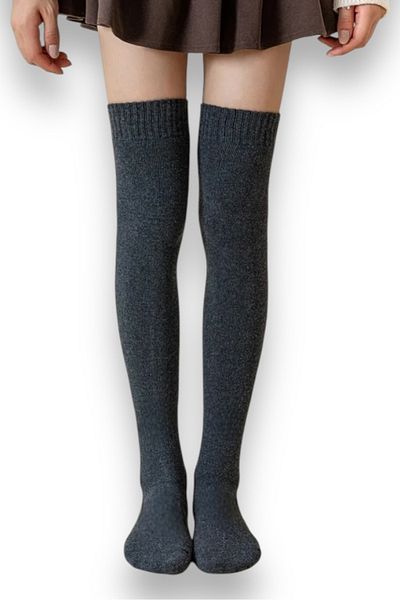 Nitesheys Winter Natural Wool Women's Ultra Long over the Knee Socks Leggings Boot Stocking
