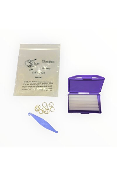 First Class Diş Teli Lastiği 3/8 3.5oz Heavy Ağıziçi Lastik-Ortodonti Lastiği Takma Aparatı ve Ortodonti mumu