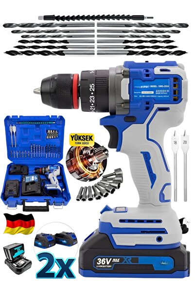 SCHUTZENGER ALMAN ŞARJLI 980F KÖMÜRSÜZ MOTOR ÇELİK MANDREN AKÜLÜ DARBELİ MATK...