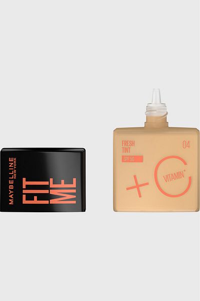 Maybelline New York , Fit Me Fresh Tint Foundation SPF 50 with Brightening Vitamin C, 04