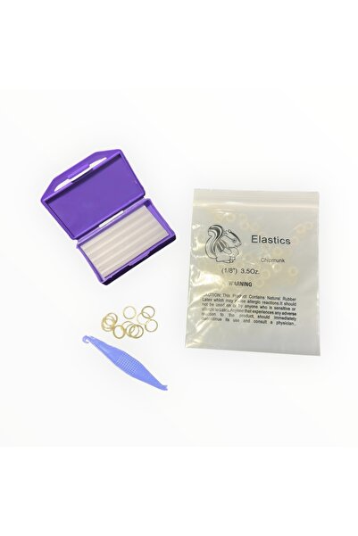 First Class Diş Teli Lastiği 1/8 3.5oz Heavy Ağıziçi Lastik-Ortodonti Lastiği Takma Aparatı ve Ortodonti mumu