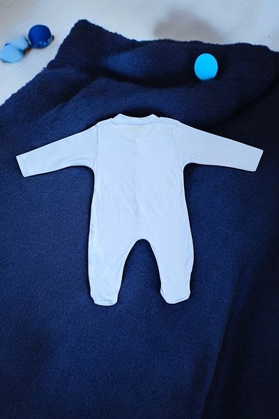 Lui Baby Plain Snap Cotton Booties Baby Jumpsuit 3/6/9 Months